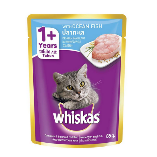 Whiskas Pouch Adult 1+ Ocean Fish 85g