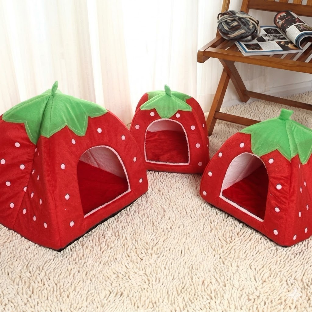 Strawberry Cat House L Size
